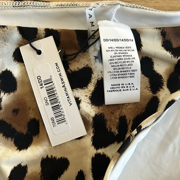 NWT Vitamin A Side Tie Leopard Bikini Set - Picture 5 of 8